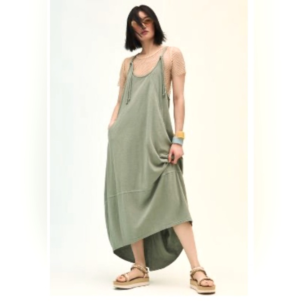Anthropologie Lounge Dress Midi with POCKETS NWT